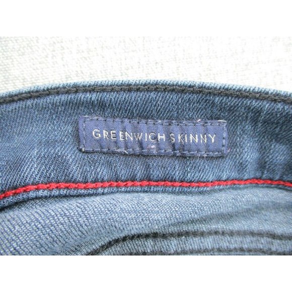 Tommy Hilfiger Jeans Womens 14 Blue Mid Rise Greenwich Skinny Stretch Denim - Picture 9 of 11